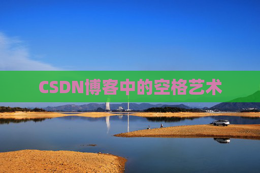 CSDN博客中的空格艺术